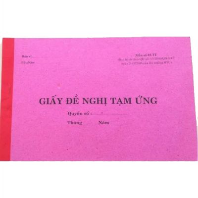 GIẤY TẠM ỨNG