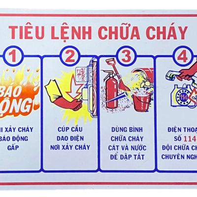 BẢNG TIÊU LỆNH PCCC